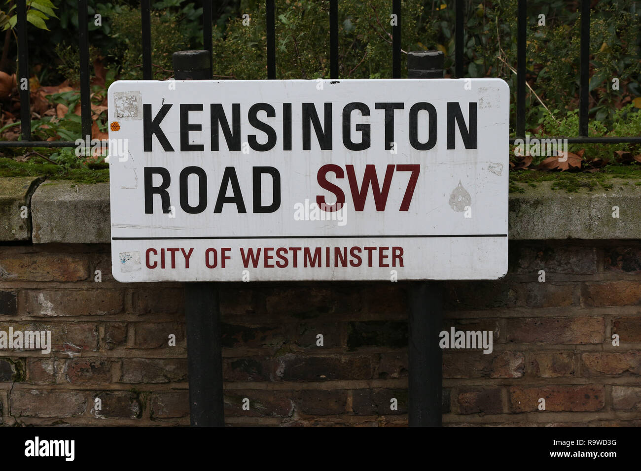 Kensington Road in Kensington and Chelsea, London, which has been