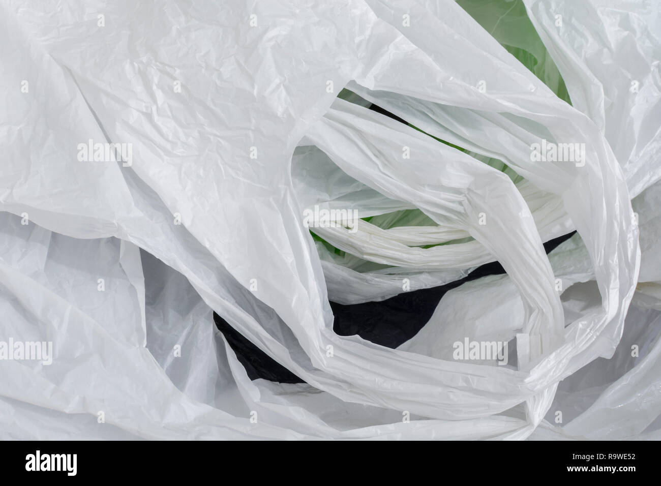 Multiple plastic shopping bags / carrier bags. For plastic bag tax, bag