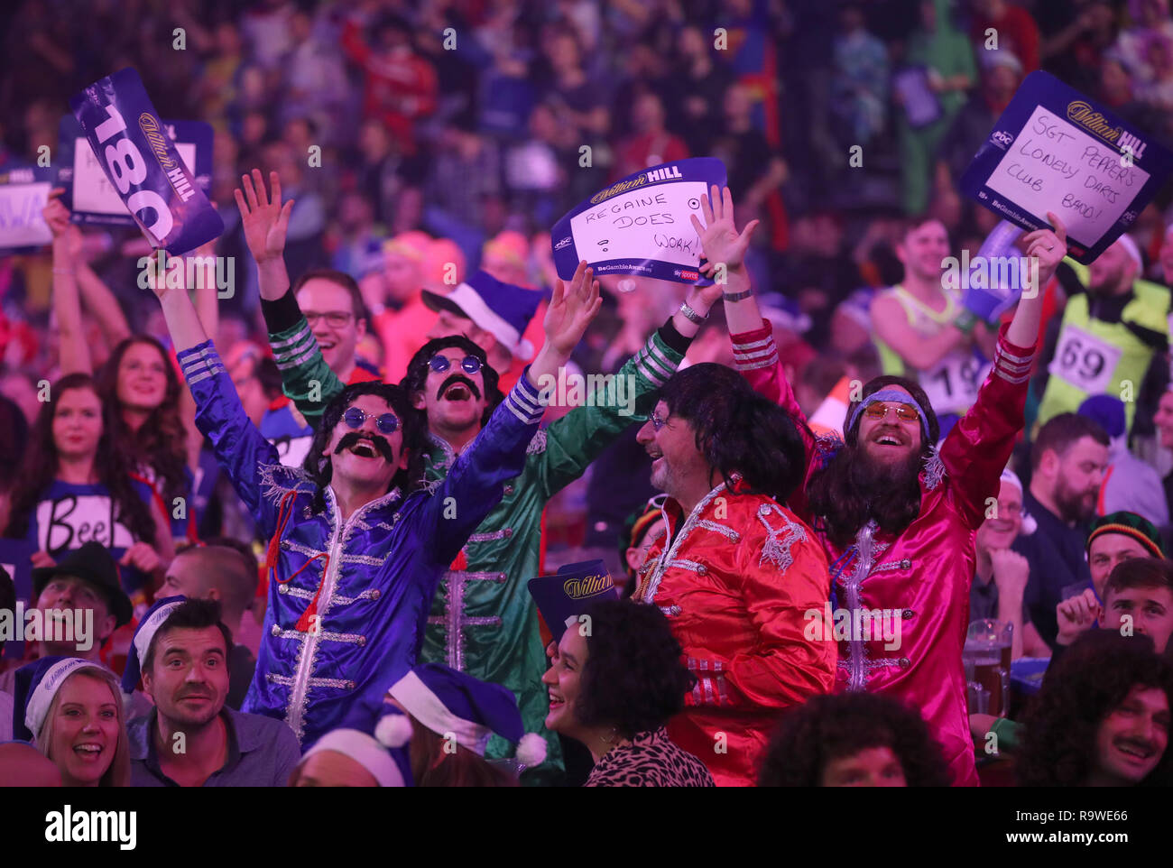 Darts fans during day thirteen of the William Hill World Darts  Championships at Alexandra Palace, London Stock Photo - Alamy