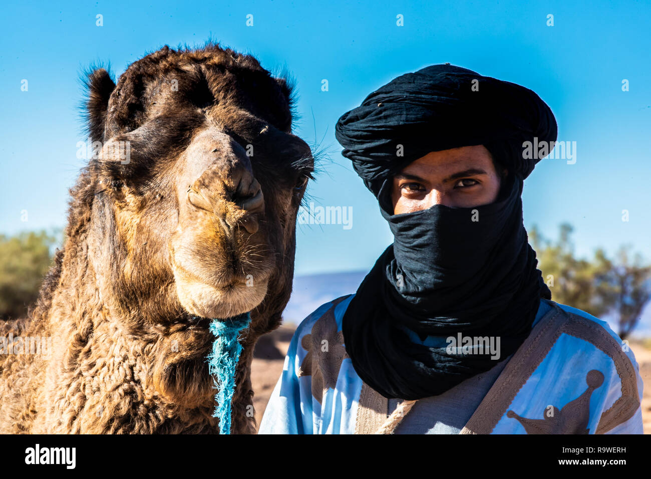 Reportage of the Maroccan desert with people, landscape, building and traditions Stock Photo