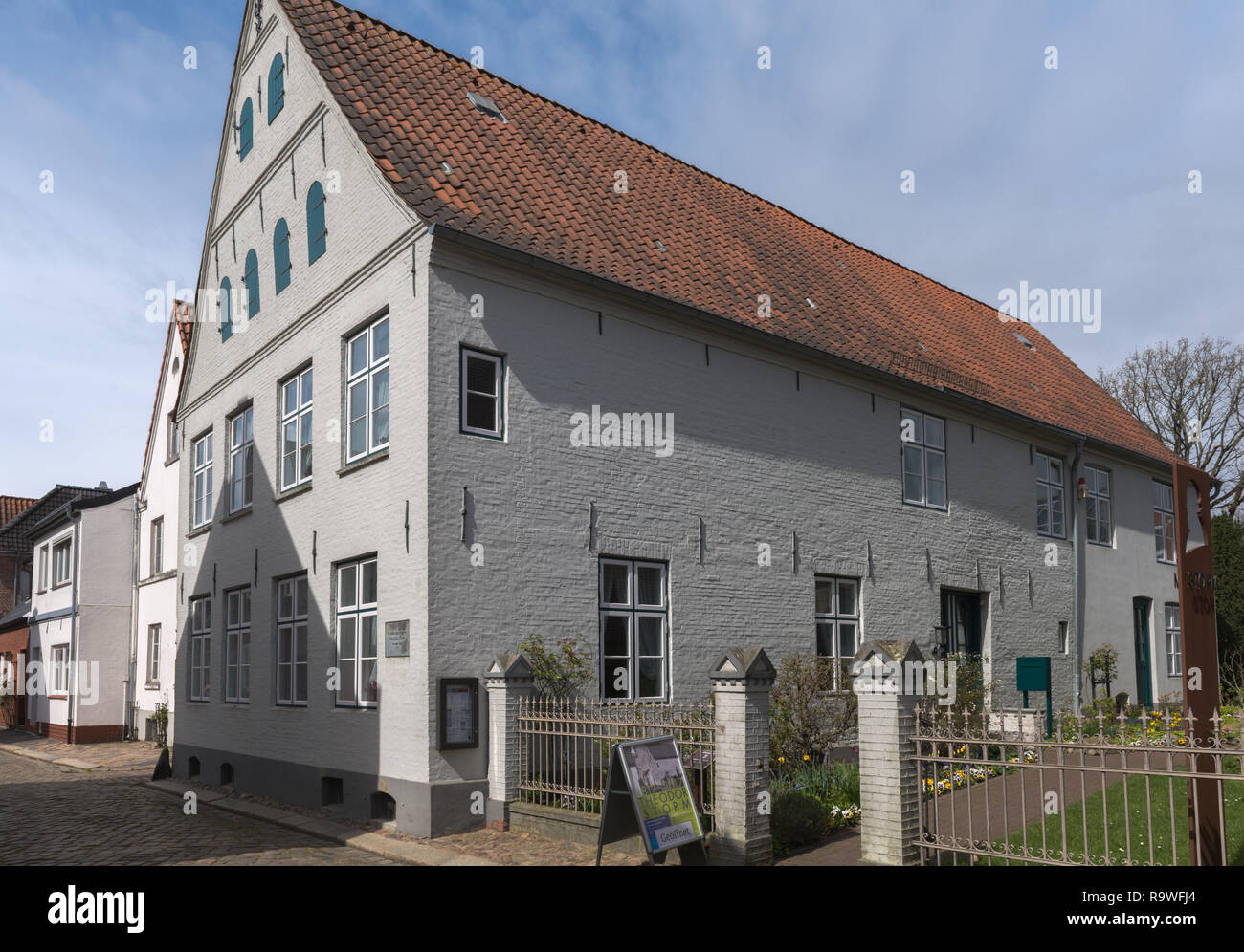 Theodor-Storm-Haus, home of the poet and writer Theodor Storm (1817-1888), today a Storm-Museum,  Husum, North Frisia, Schleswig-Holstein, Germany Stock Photo