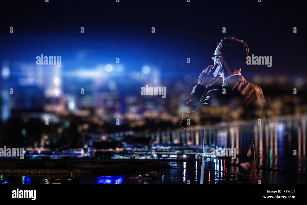 Working day and night Stock Photo Alamy