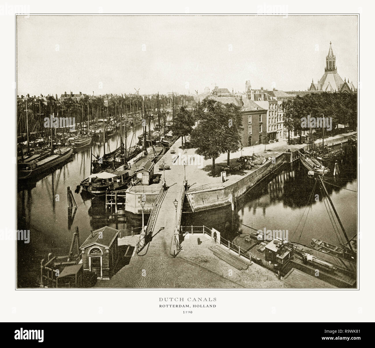 Rotterdam, Holland, Antique Holland Photograph, 1893 Stock Photo Alamy