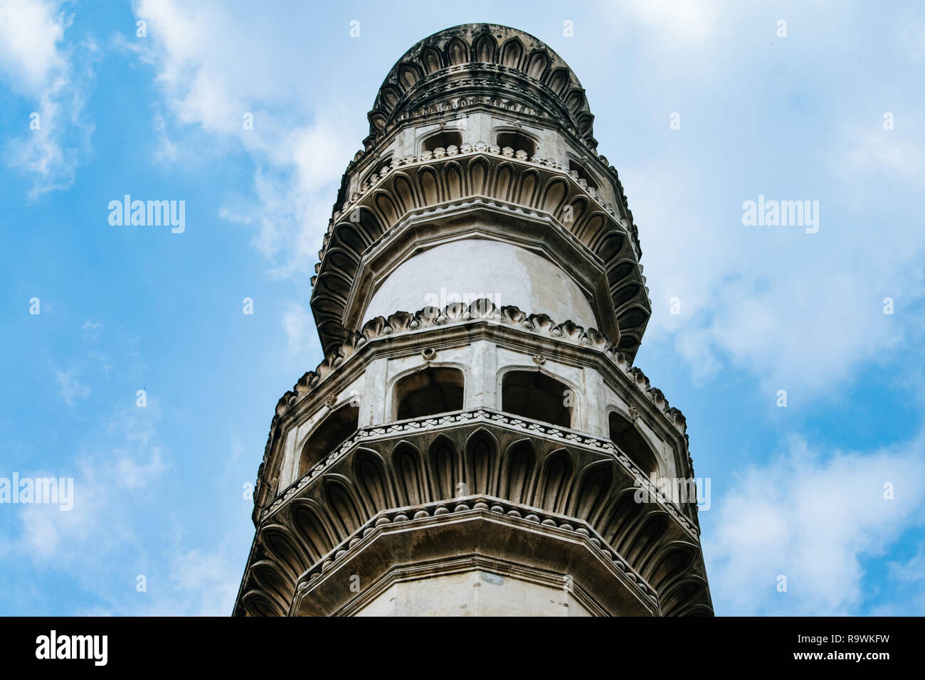 One of the Minarets of Char Minar, Hyderabad Stock Photo