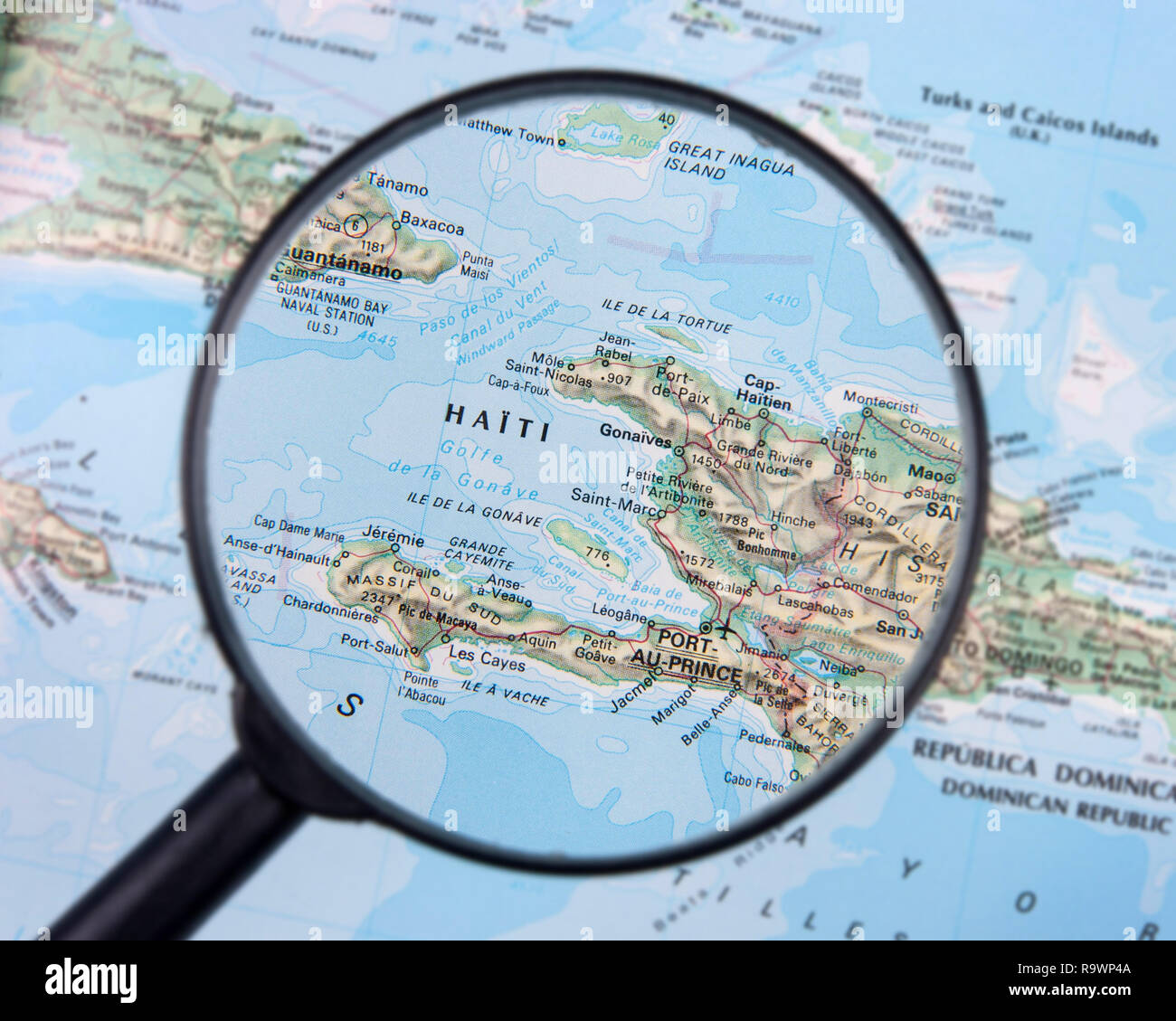Map of haiti hi-res stock photography and images - Alamy