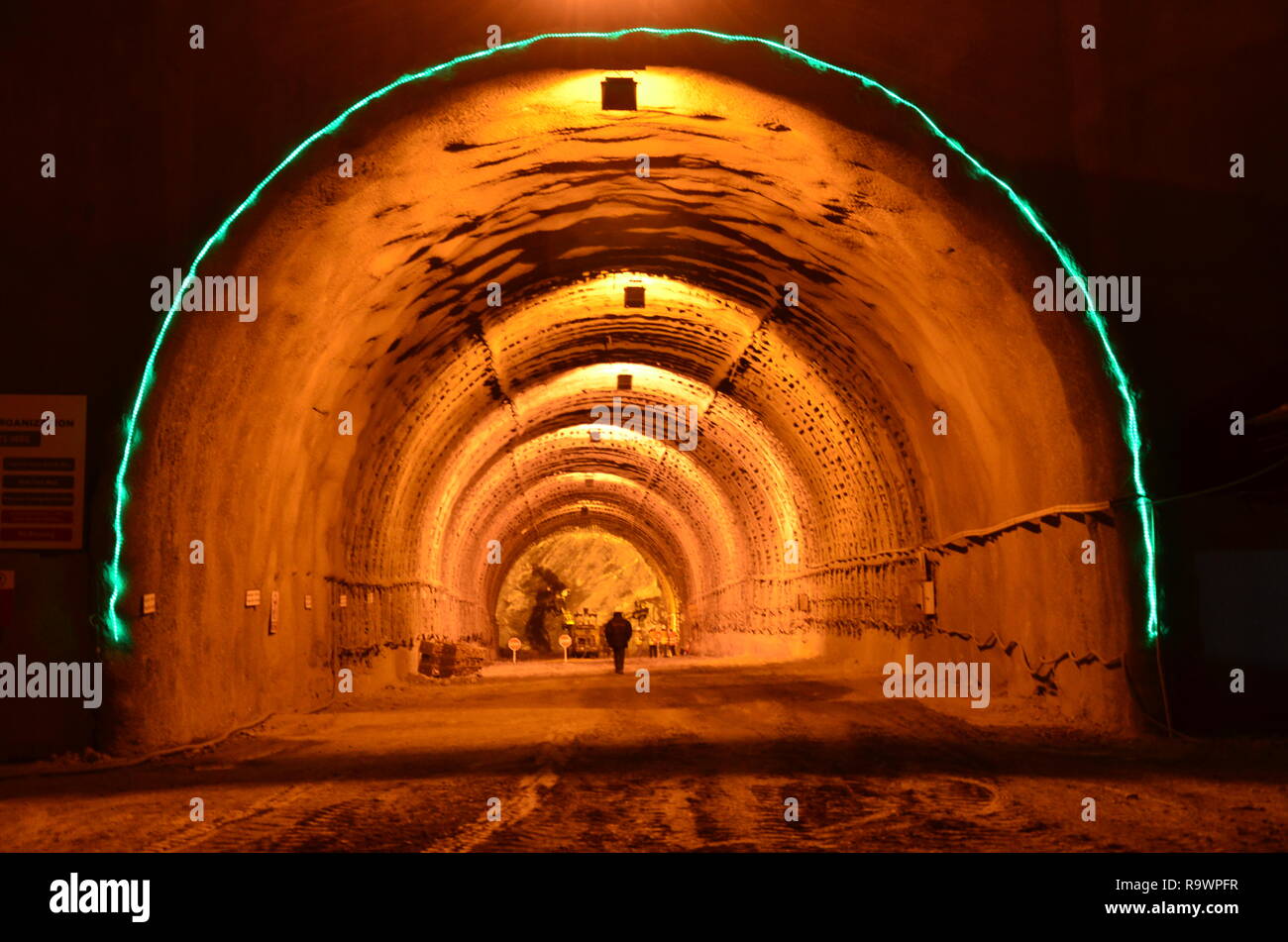Mohmand agency FATA, tunnel built by FWO pakistan army in the tribal area of Pakistan Stock Photo