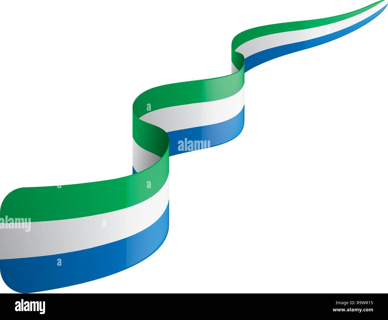 Flag sierra leone waving wind Stock Vector Images - Alamy