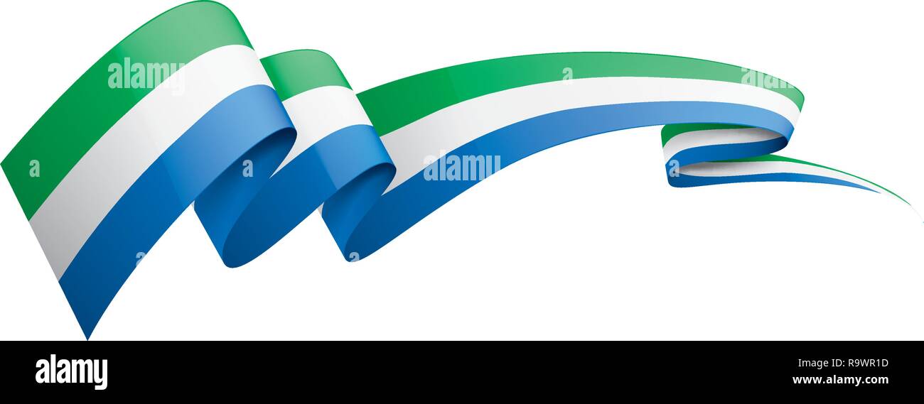 Flag sierra leone waving wind Stock Vector Images - Alamy