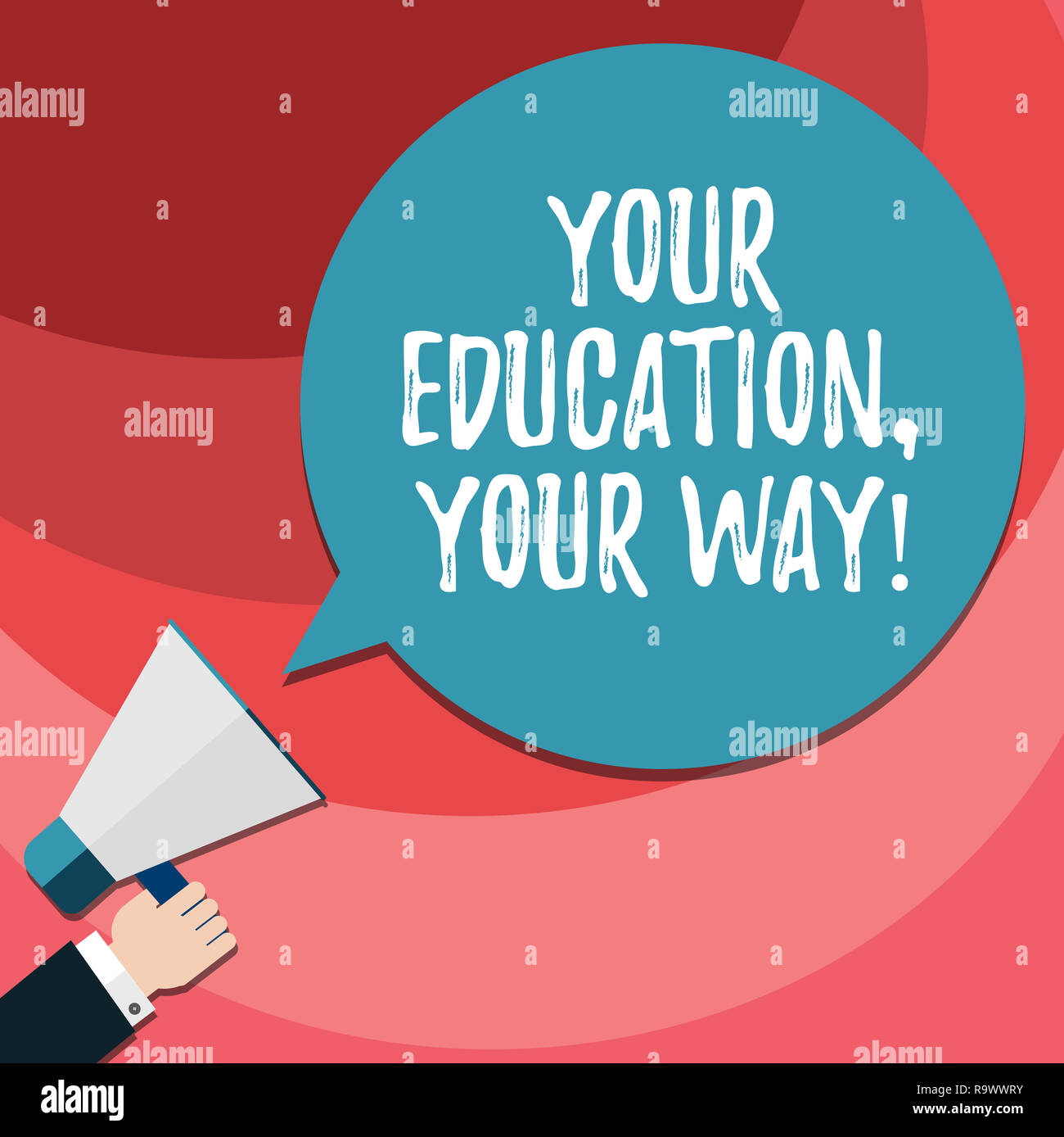 word writing text your education your way business concept tell about your educational background