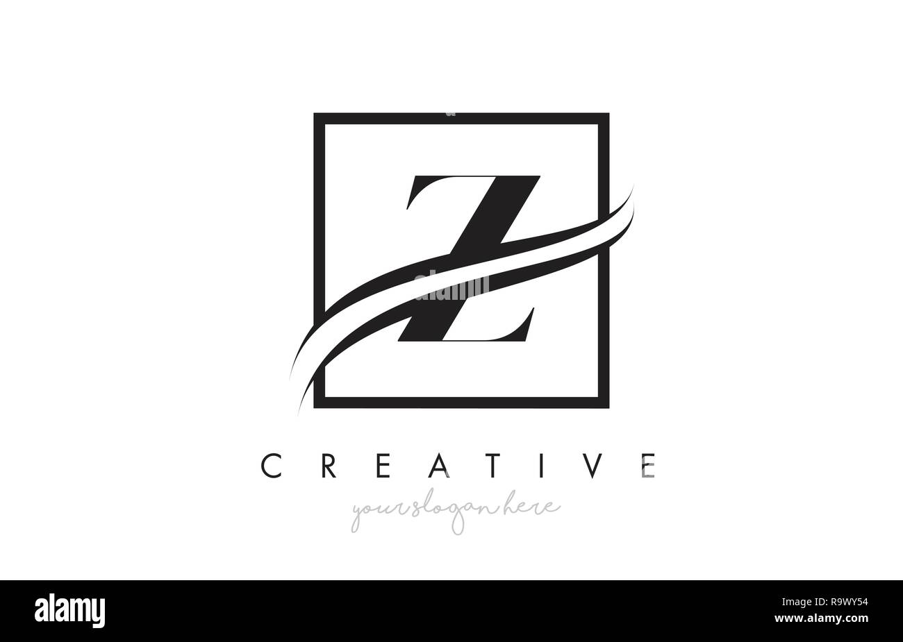 Letter Z Logo Black And White Stock Photos Images Alamy