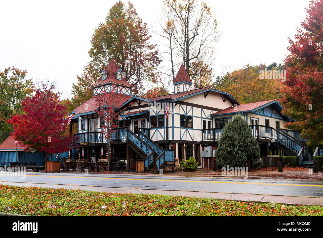 HELEN, NOV 02, 2018 Scenic view of historical iconic Helen