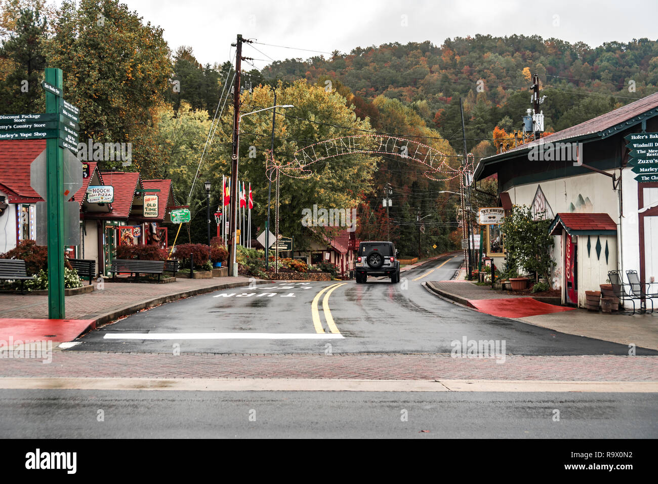HELEN, NOV 02, 2018 Scenic view of historical iconic Helen