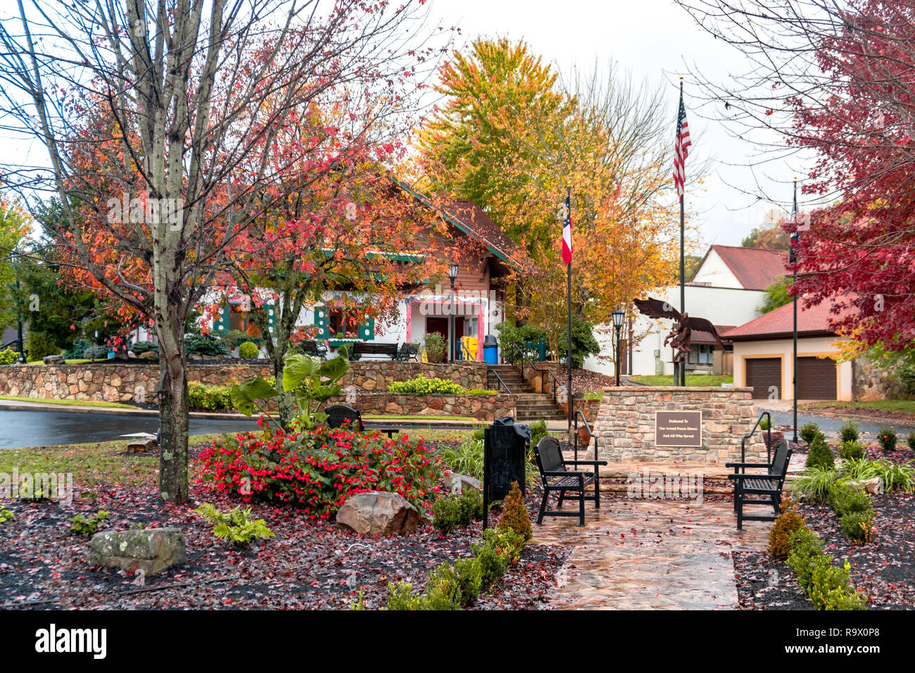 HELEN, NOV 02, 2018 Scenic view of historical iconic Helen