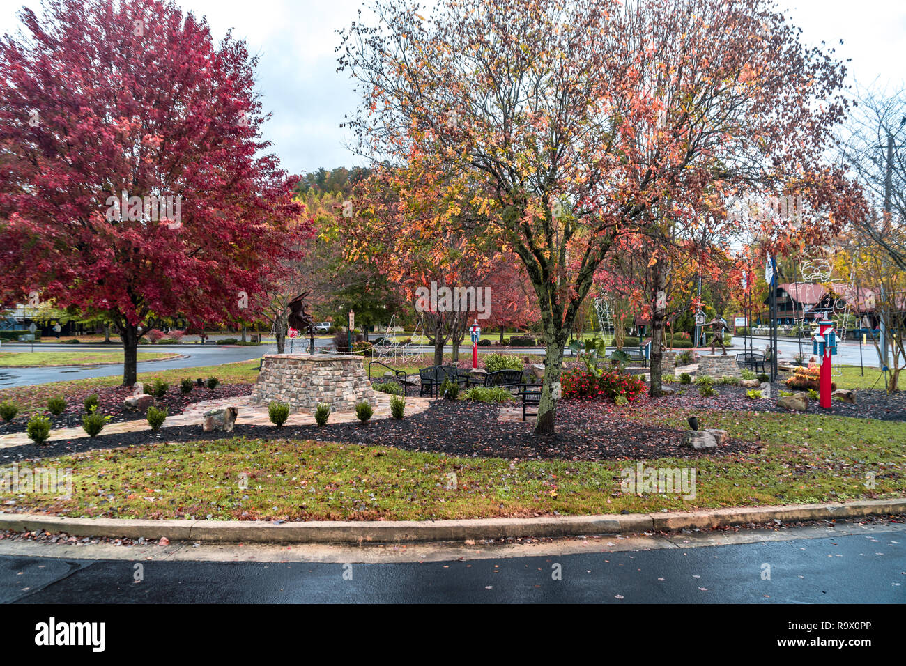 HELEN, NOV 02, 2018 Scenic view of historical iconic Helen