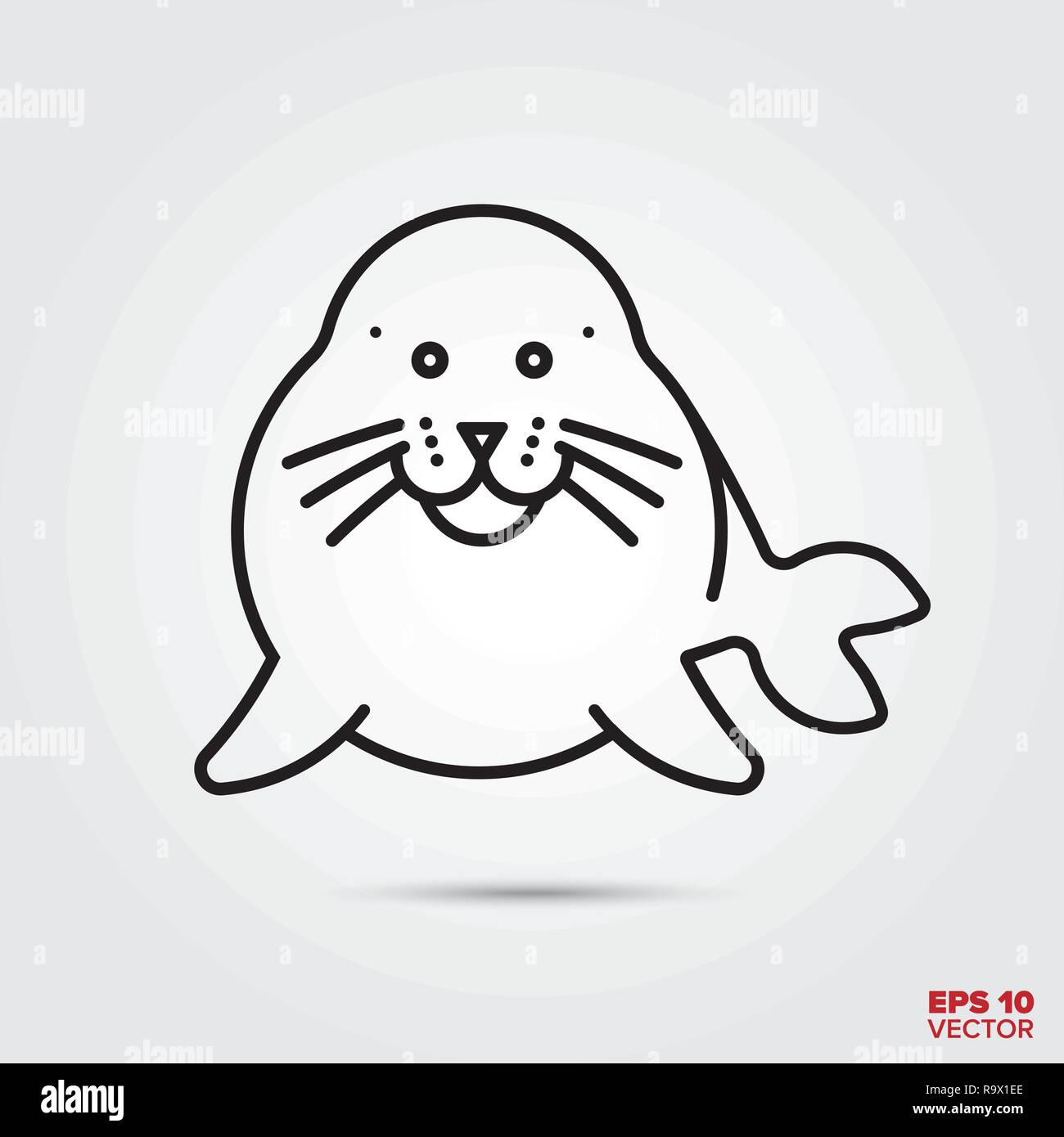 Cartoon seal Stock Vector Images - Alamy
