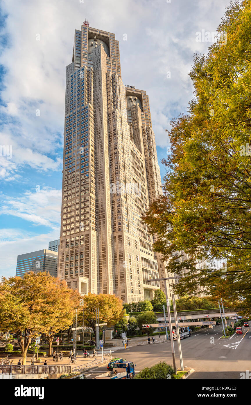 Tokyo Metropolitan Government Building, Shinjuku, Japan Stock Photo