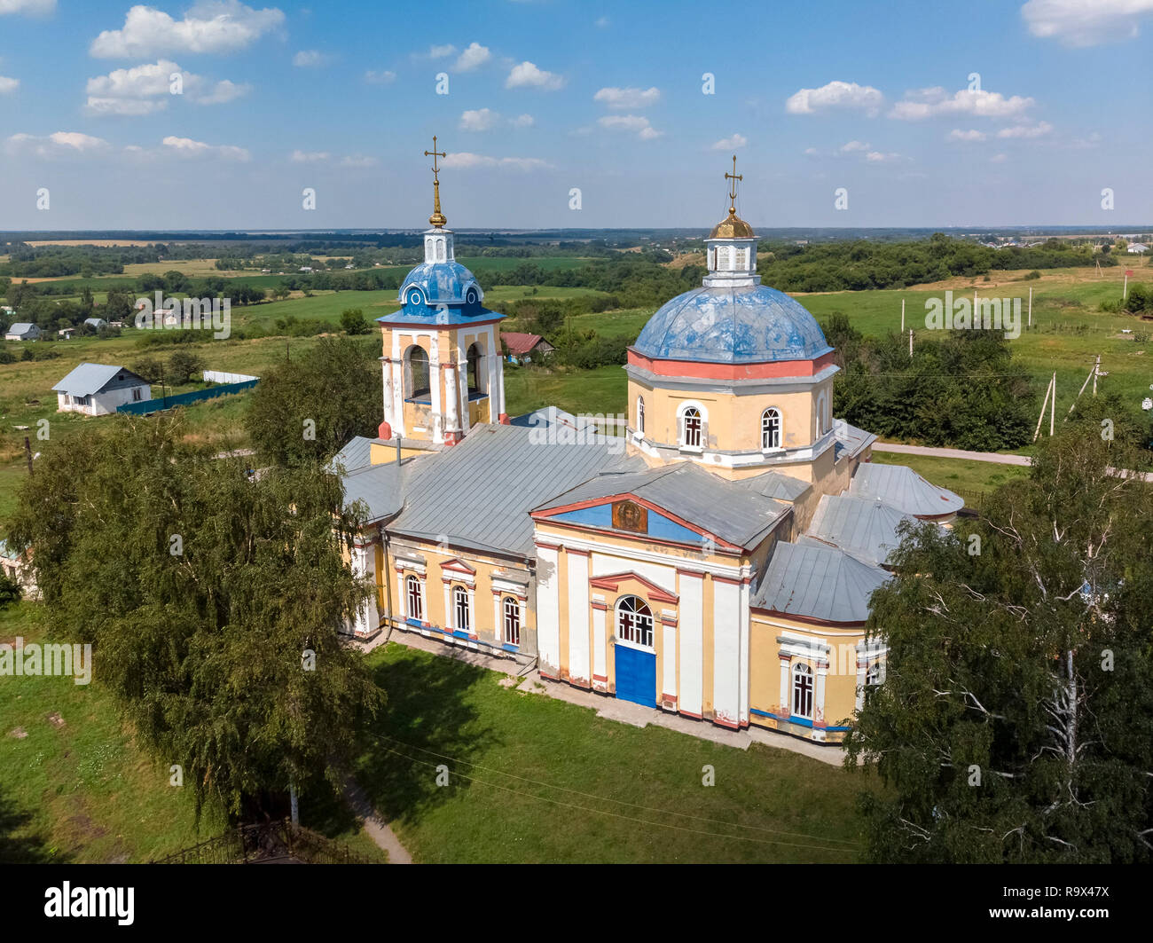 Russian Church Rural a rural Orthodox church of the 19th century in Russia Stock Photo - Alamy
