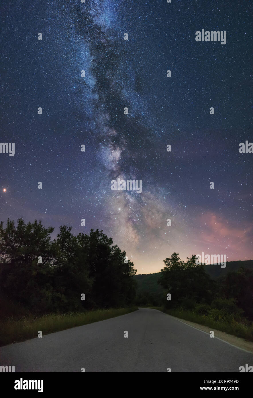 Colorful milky way hi-res stock photography and images - Alamy