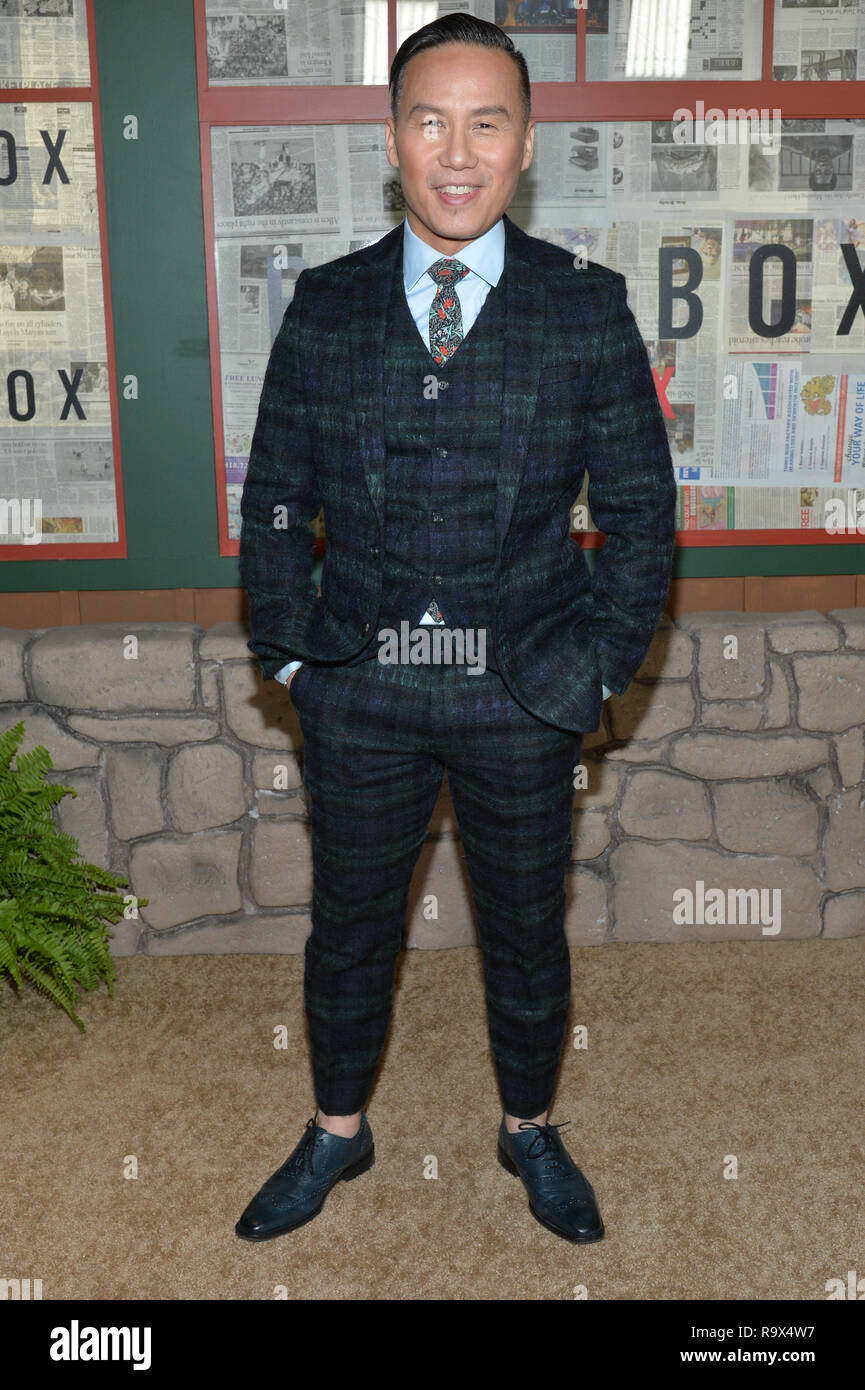 BD Wong attends the New York screening of 'Bird Box' at Alice Tully Hall, Lincoln Center on December 17, 2018 in New York City. Stock Photo