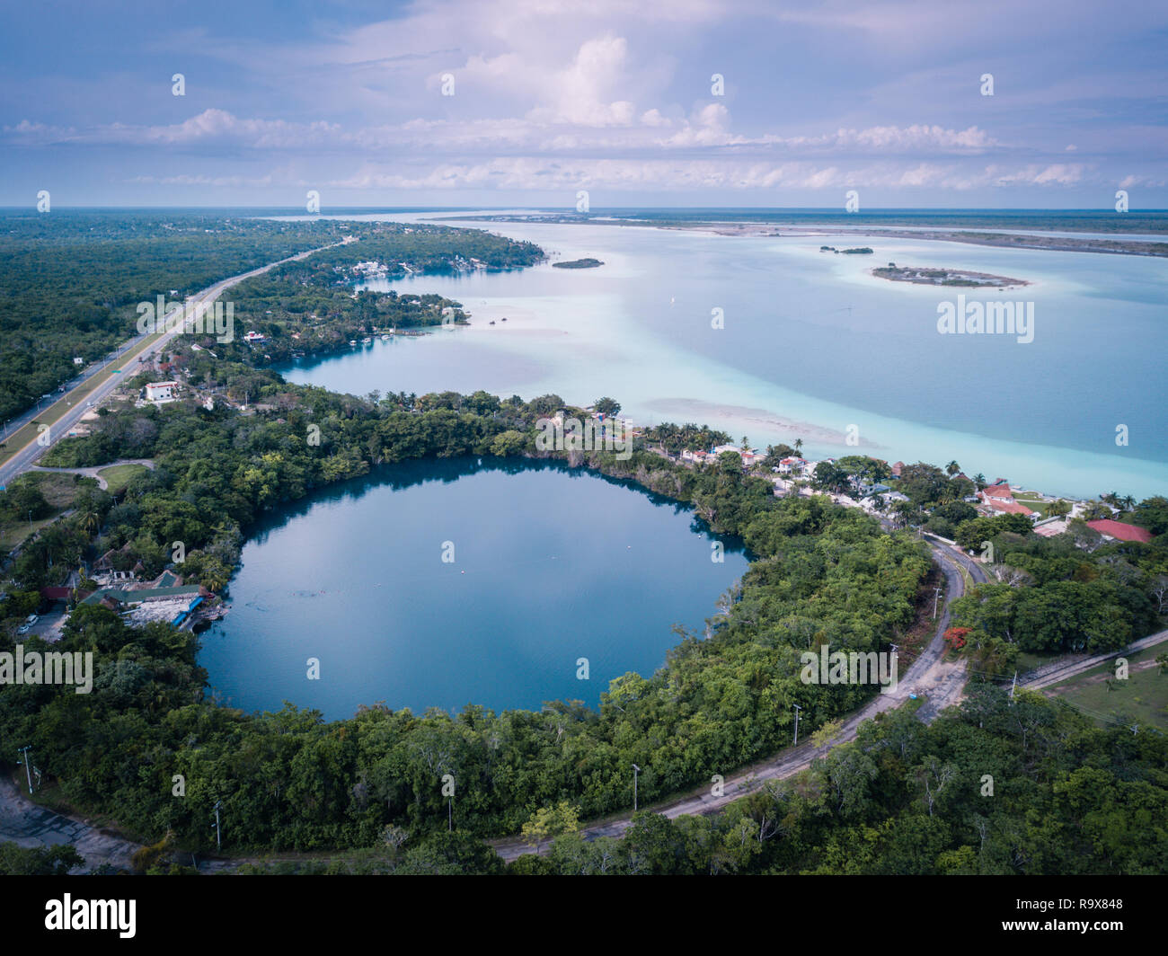 Cenote Azul Bacalar Mexico
