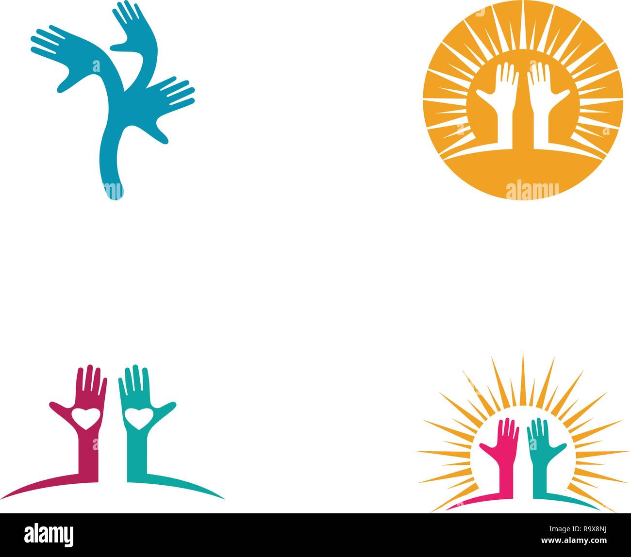 Hand Care Logo Template vector icon Business Stock Vector Image & Art ...