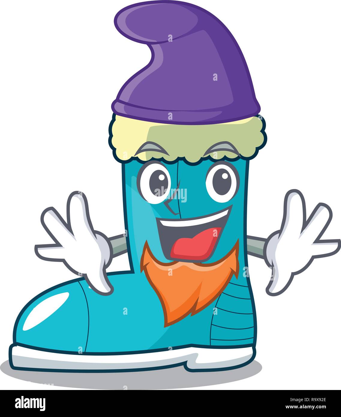 Elf winter boot shoe in shape cartoon Stock Vector Image & Art Alamy