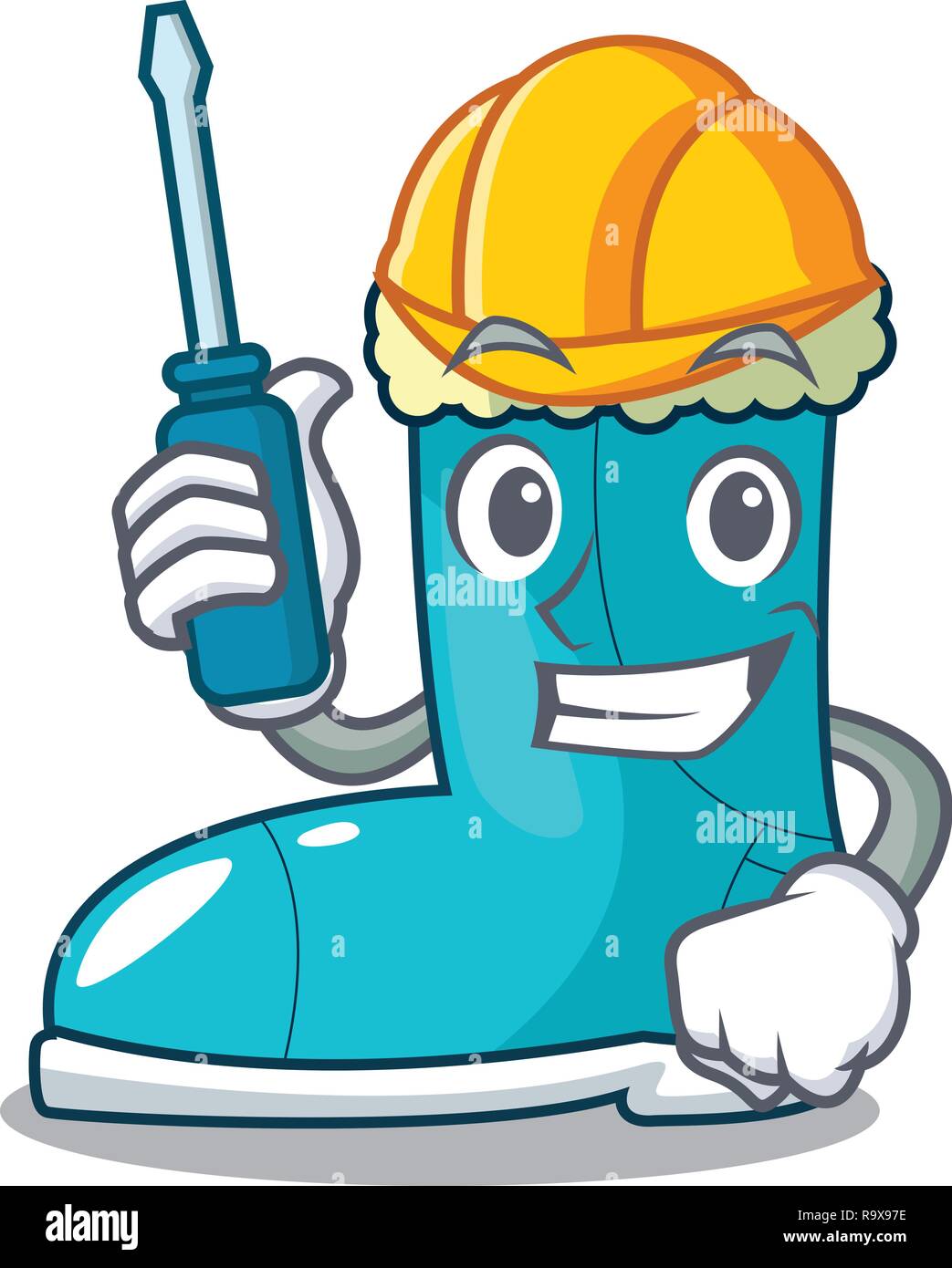 Automotive winter boot in shape cartoon funny Stock Vector Image & Art ...