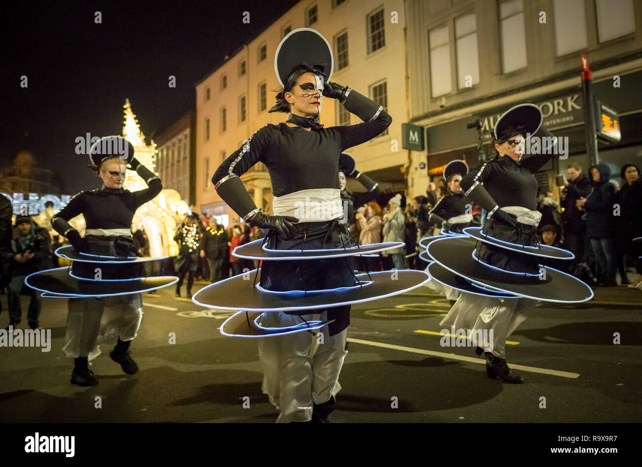 Brighton, East Sussex, UK. 21st Dec 2018. Burning of the Clocks lantern