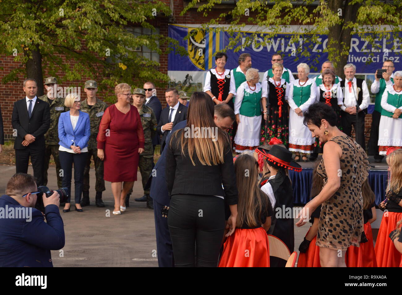 ZGORZELEC, POLAND september 09, 2018: The President of Poland; Andrzej Duda visit the city on september 09, 2018, in ZGORZELEC, POLAND Stock Photo