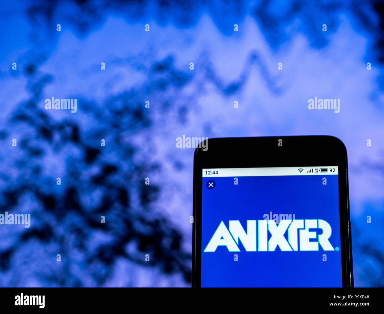 Anixter International company logo seen displayed on smart phone Stock ...