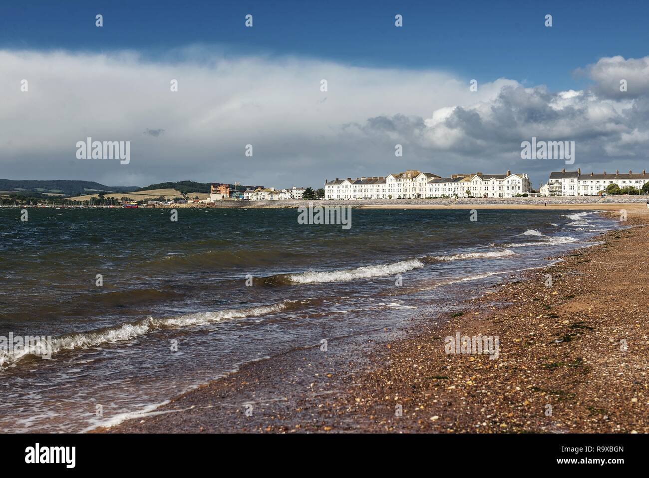 Exmouth town and beach Stock Photo Alamy