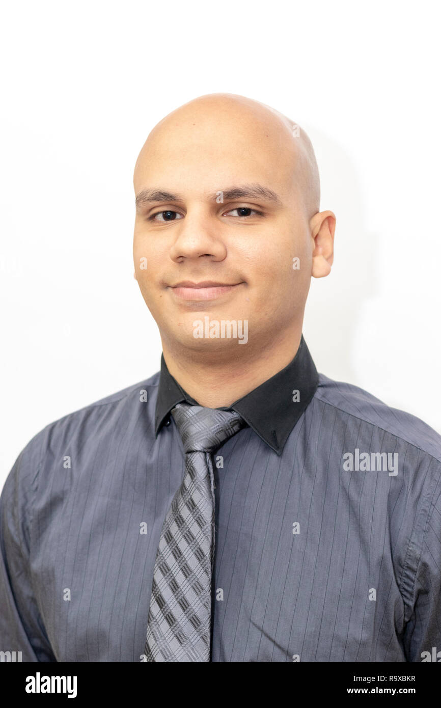 Man bald shaved head expression hi-res stock photography and images - Alamy