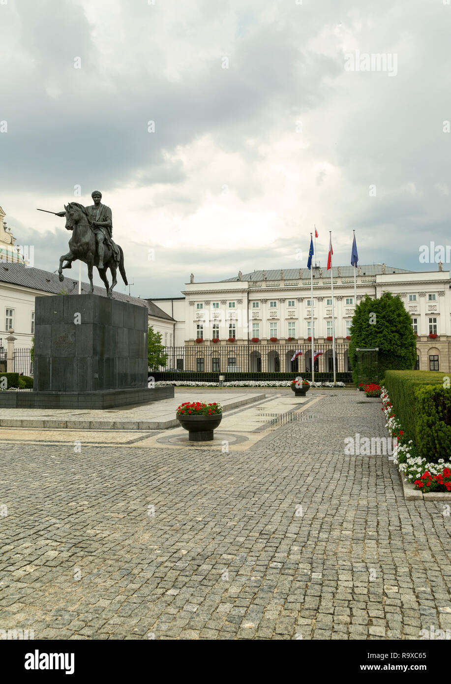 14.08.2018, Warschau, Masowien, Polen - Praesidentenpalast. 0MC180814D250CARO [MODEL RELEASE: NO, PROPERTY RELEASE: NO (c) caro images / Maria Conradi Stock Photo