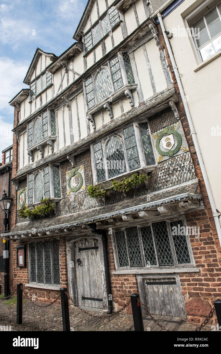 Tudor House, Exeter Stock Photo Alamy