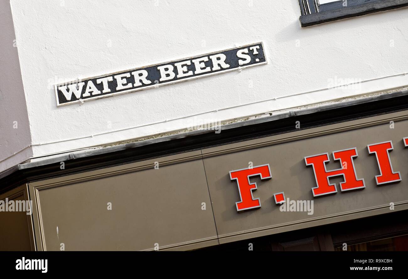 Water Beer Street, Exeter Stock Photo - Alamy