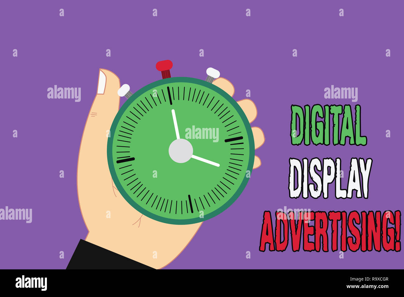 Handwriting text Digital Display Advertising. Concept meaning conveys a commercial message using