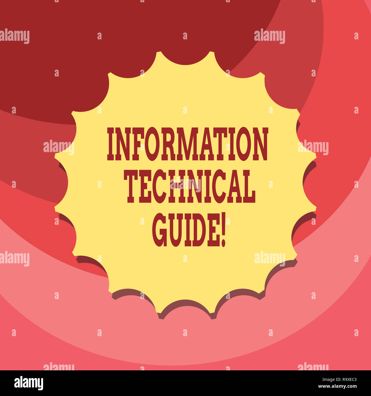 Text sign showing Information Technical Guide. Conceptual photo ...
