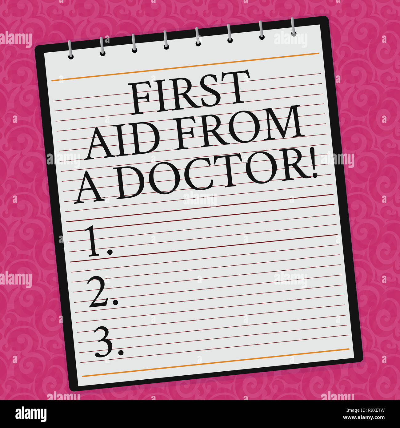 First Aid Writing Image Conceptual hand writing showing First Aid From A Doctor. Business photo ...