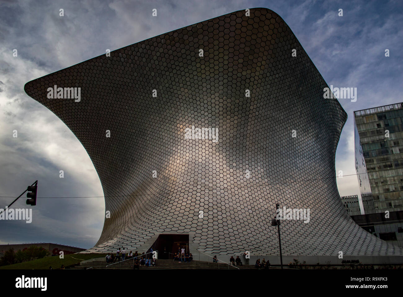 The exterior of Museo Soumaya in Mexico City, Mexico Stock Photo