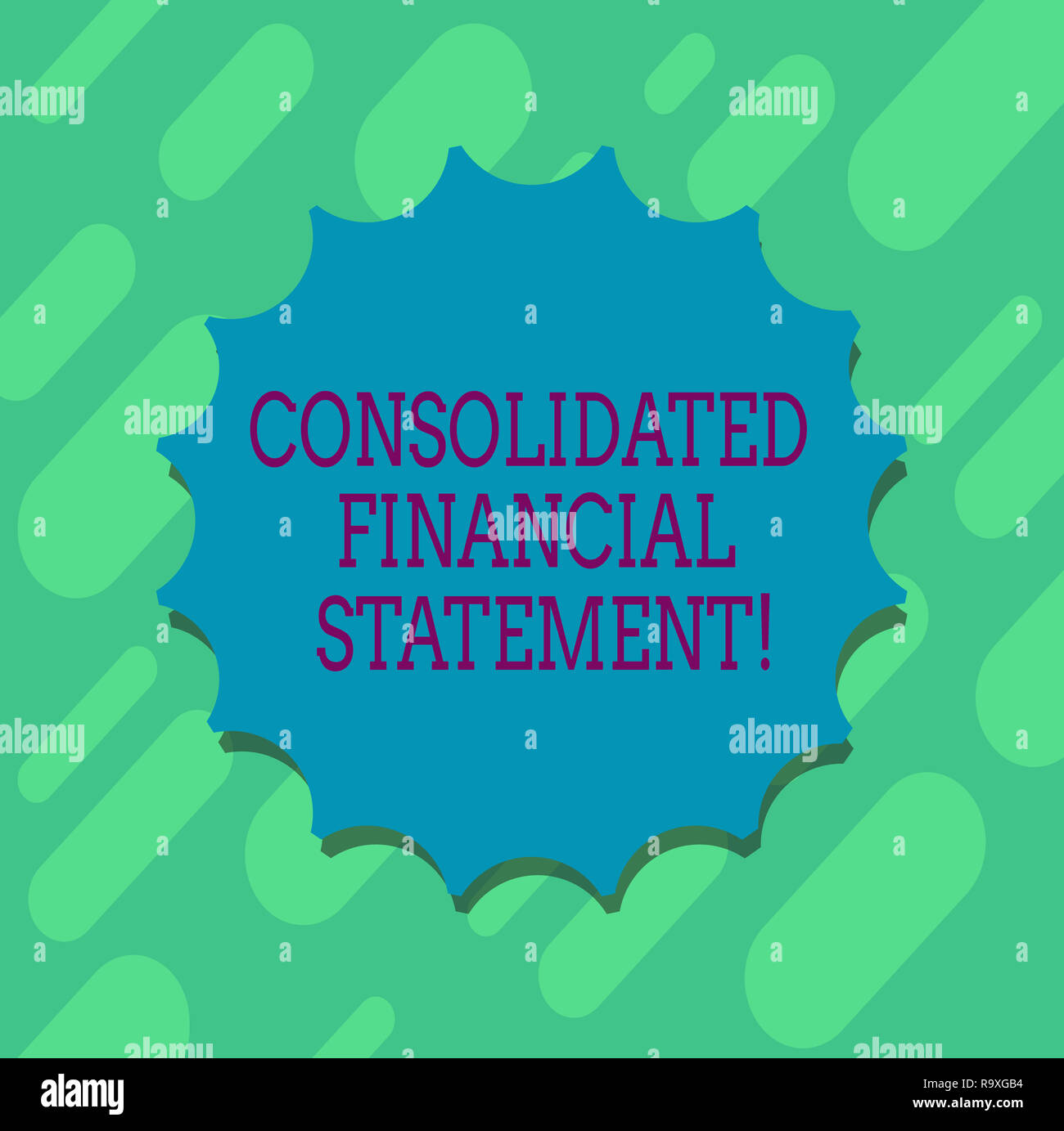Conceptual Hand Writing Showing Consolidated Financial Statement Business Photo Text Total Health Of A Whole Group Of Companies Blank Seal With Shado Stock Photo Alamy