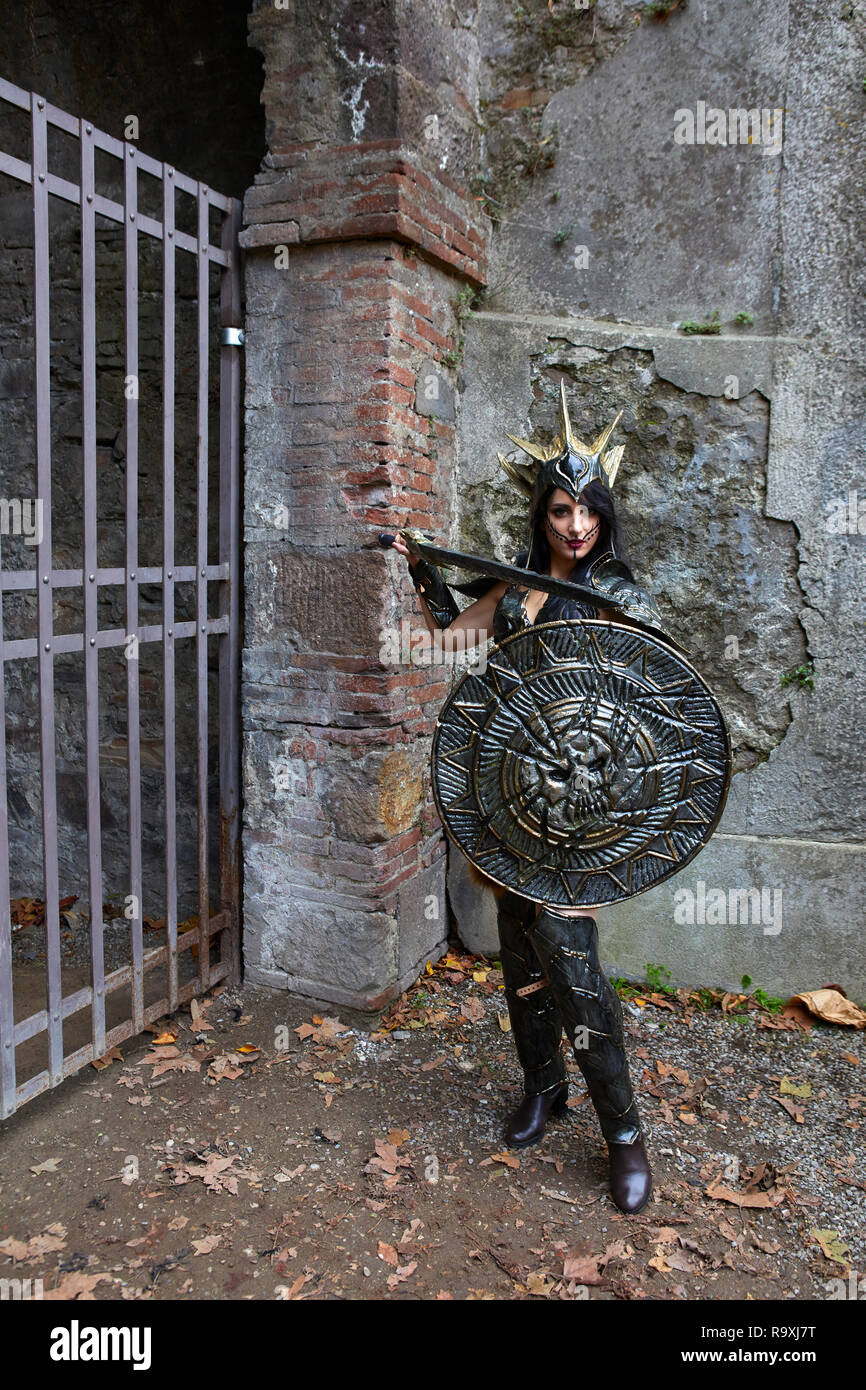 Cosplayer at Lucca Comics 2018, Italy Stock Photo
