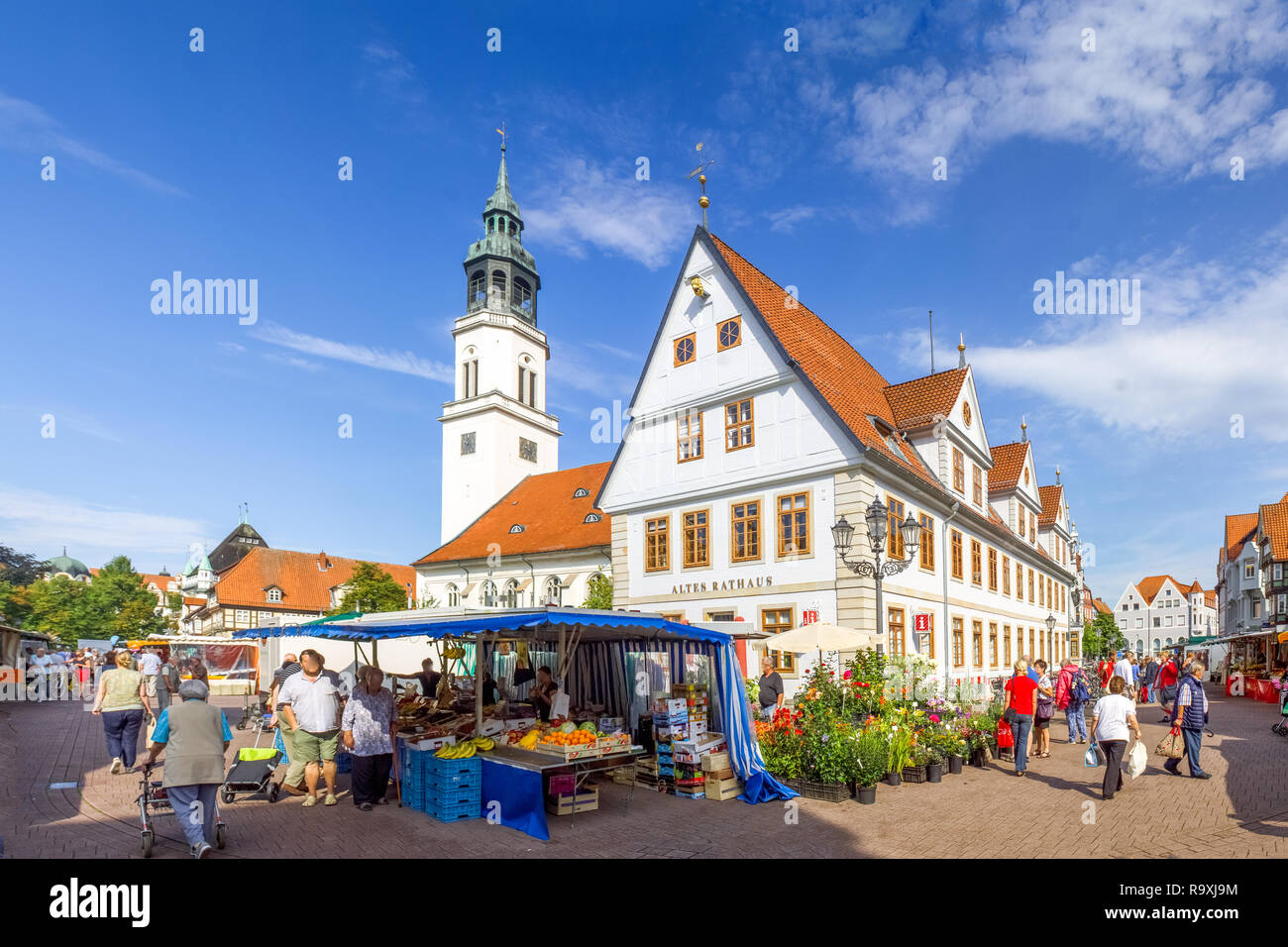 Historical City of Celle, Germany Stock Photo