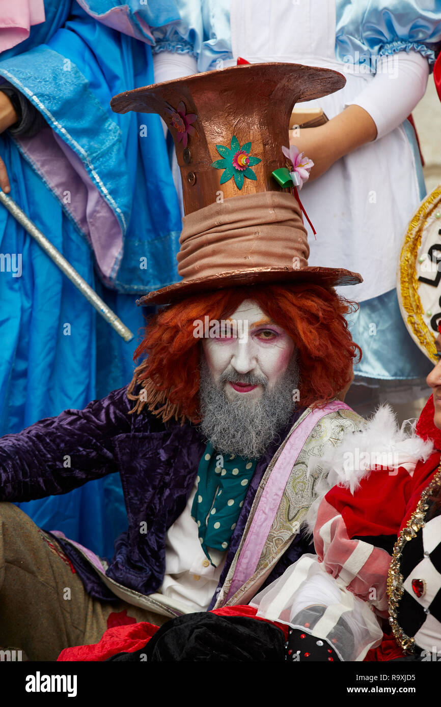 Cosplay of the Mad Hatter at Lucca Comics 2018 Stock Photo