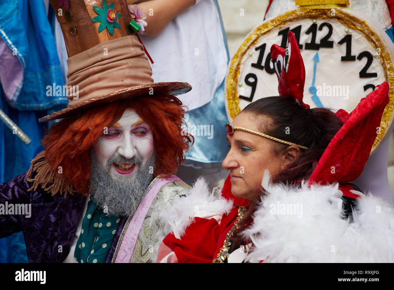 Mad hatter fancy dress immagini e fotografie stock ad alta