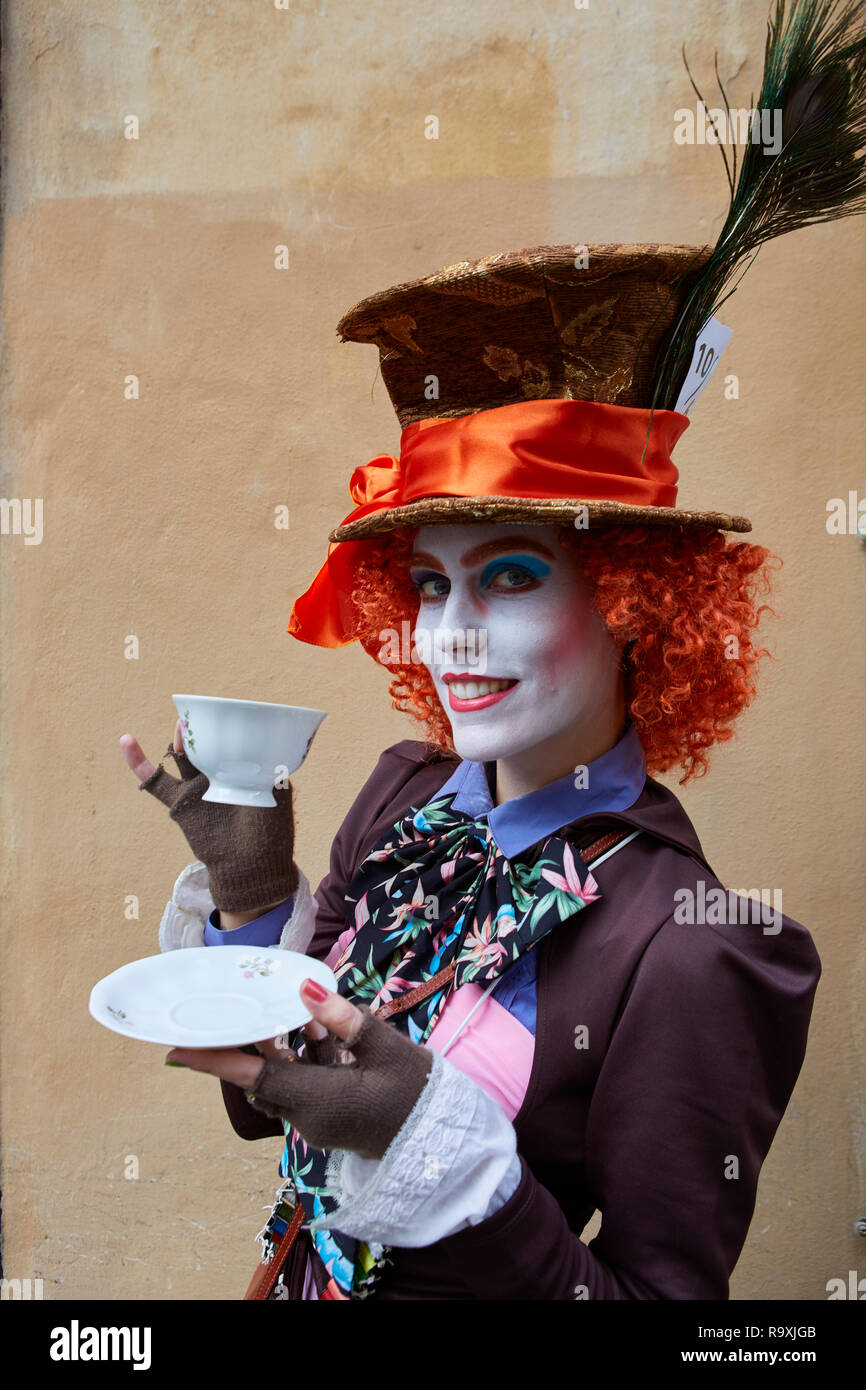 Cosplay Of The Mad Hatter At Lucca Comics 2018 Stock Photo