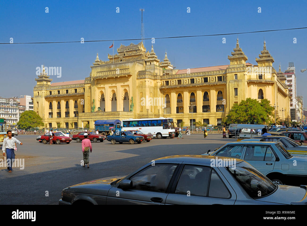 City hall of Yangon, Myanmar, Burma Stock Photo