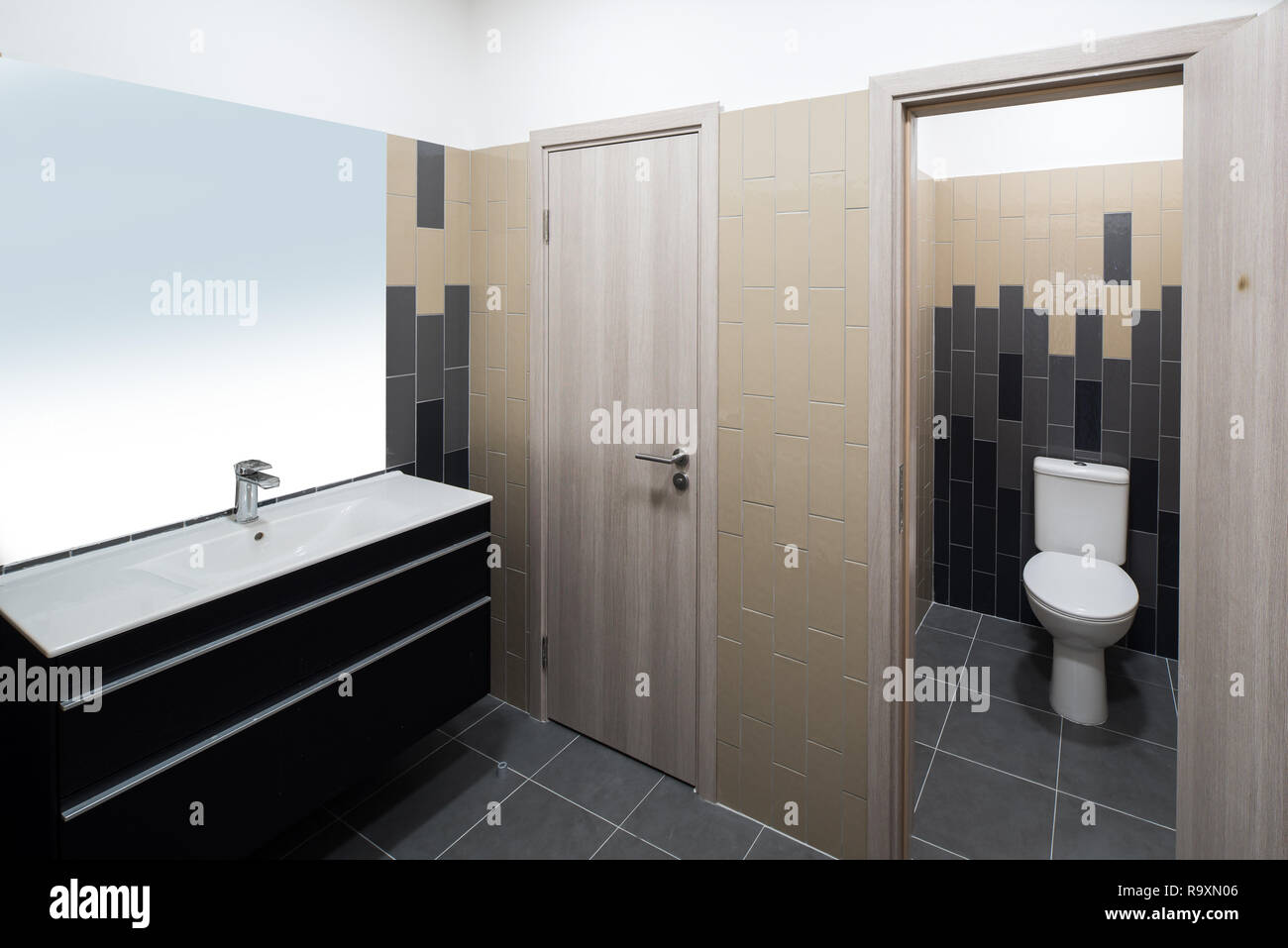 Office toilet, WC Stock Photo Alamy