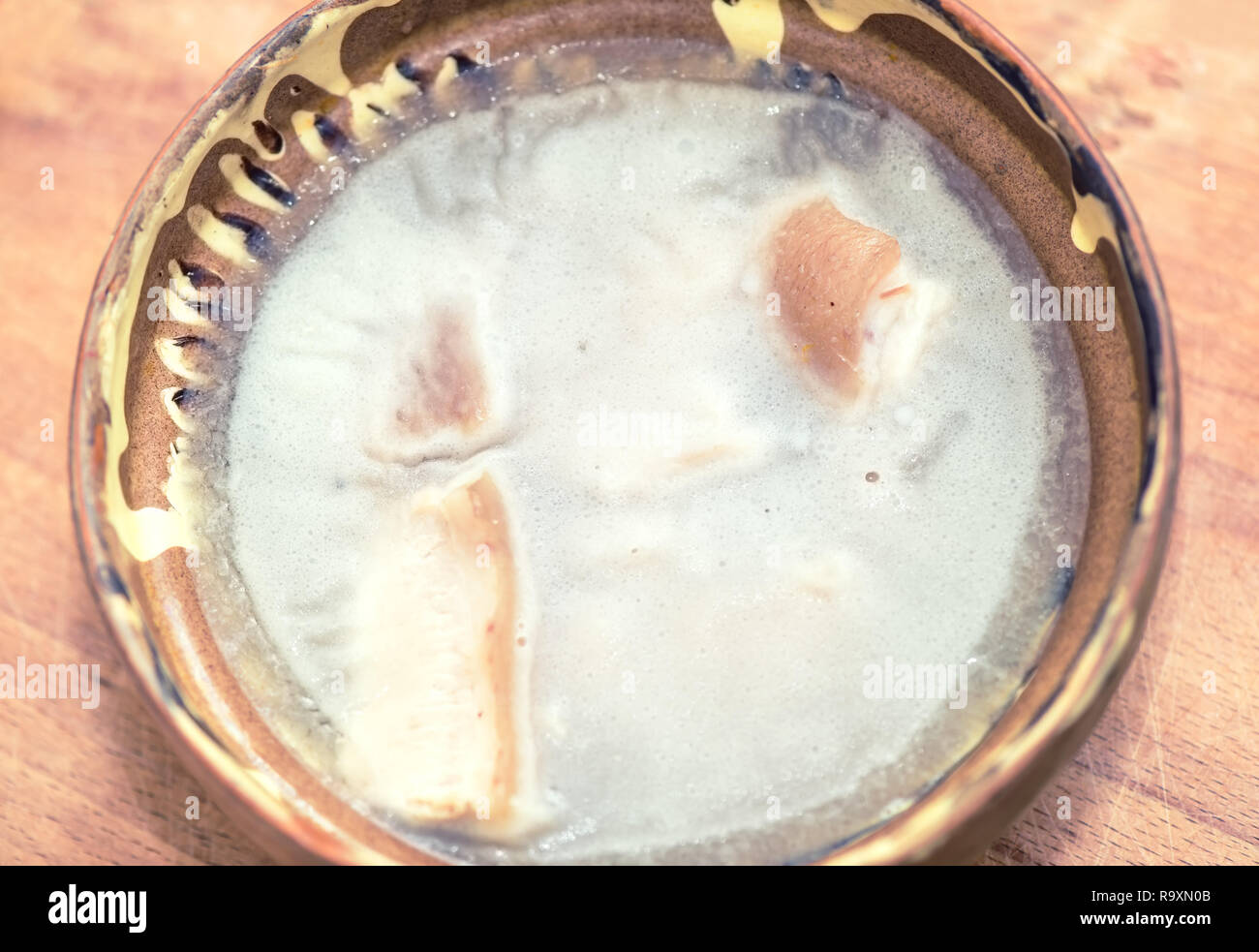 Jellied meat, traditional Romanian dish callled piftie Stock Photo - Alamy