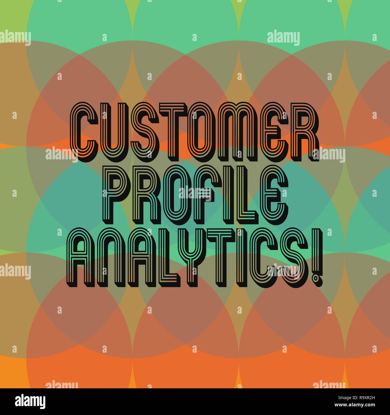 Customer Analysis Lettering Text sign showing Customer Profile Analytics. Conceptual photo Customer ...