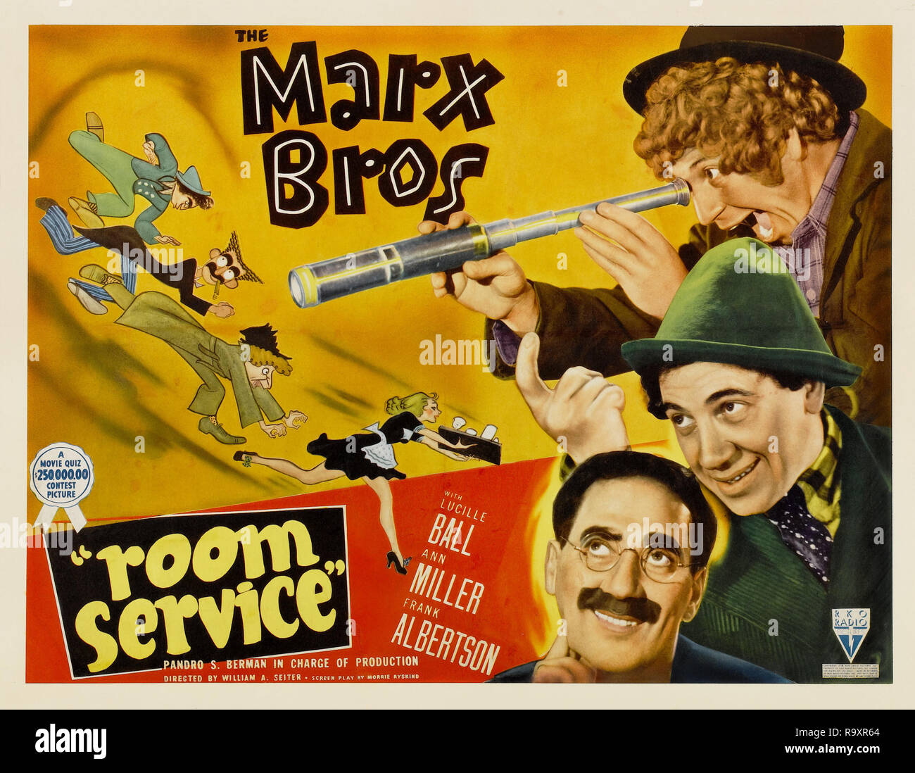 Room Service Rko 1938 Poster Lobby Card Marx Brothers